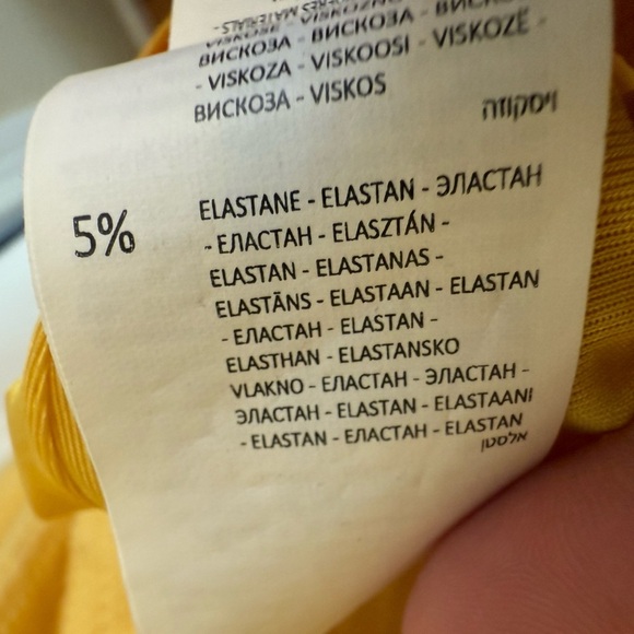 Reserved spring Yellow faux‎ Wrap Dress XS V neck flutter sleeve - Picture 10 of 13